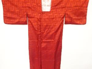 リサイクル　幾何学模様織出し雨コート